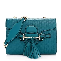 Gucci Microguccissima Mini Emily Shoulder Bag Deep Cobalt -FINAL SALE NO RETURNS