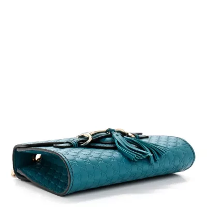 Gucci Microguccissima Mini Emily Shoulder Bag Deep Cobalt -FINAL SALE NO RETURNS