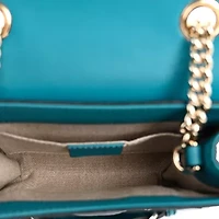 Gucci Microguccissima Mini Emily Shoulder Bag Deep Cobalt -FINAL SALE NO RETURNS