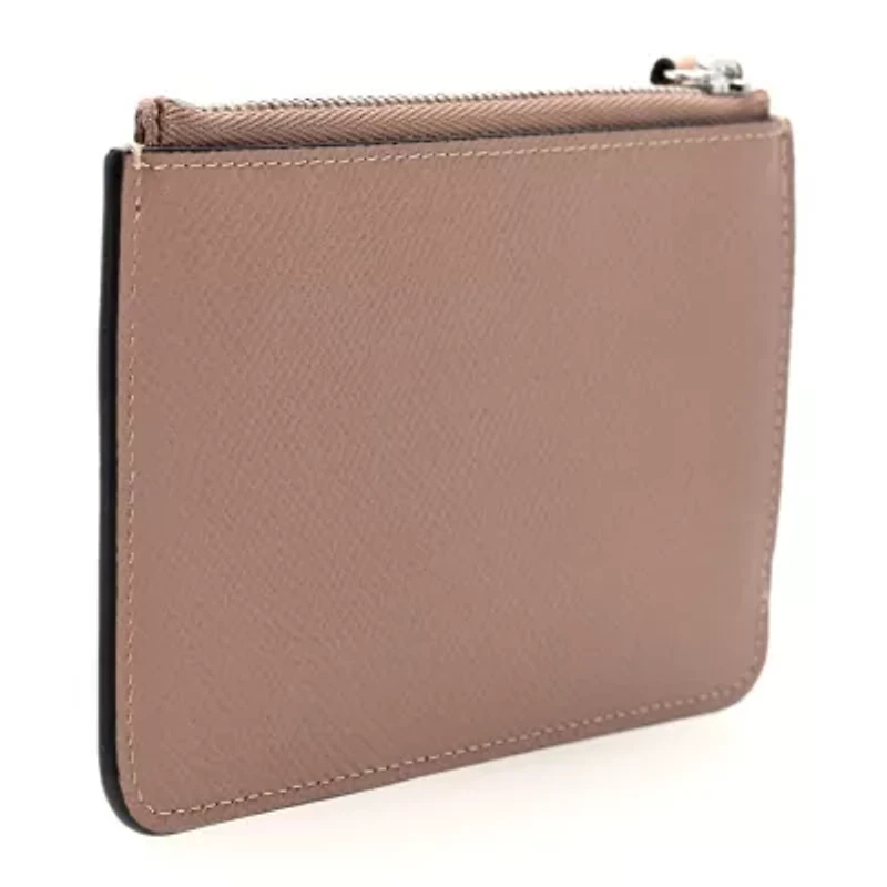 Moynat Carat Calfskin Envelope Zip Coin Purse -FINAL SALE NO RETURNS