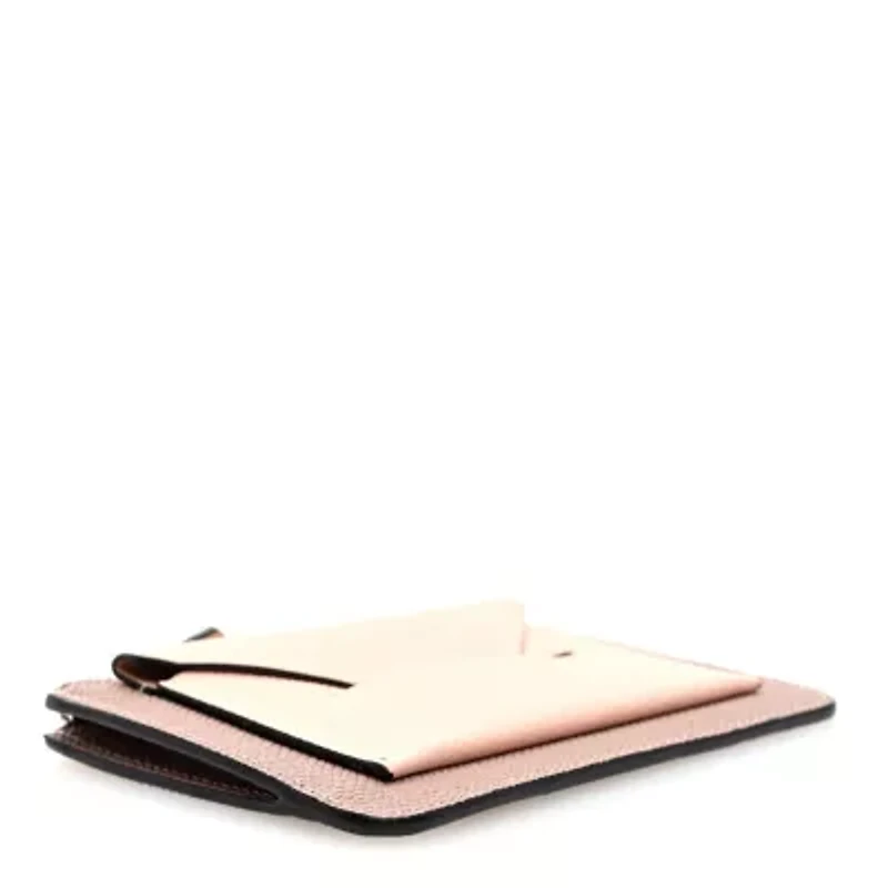 Moynat Carat Calfskin Envelope Zip Coin Purse -FINAL SALE NO RETURNS