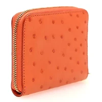 Louis Vuitton Ostrich Zippy Coin Purse Piment -FINAL SALE NO RETURNS