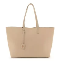 Versace Calfskin Virtus Tote Beige -FINAL SALE NO RETURNS
