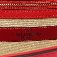 Valentino Garavani Vitello Medium Glam Lock Rockstud Flap Pop Apple -FINAL SALE NO RETURNS