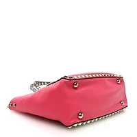 Valentino Garavani Metallic Calfskin Medium Rockstud Tote Sasso -FINAL SALE NO RETURNS