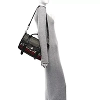Proenza Schouler Mixed Woven Medium PS1 Satchel Black White Red -FINAL SALE NO RETURNS