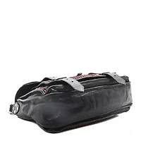 Proenza Schouler Mixed Woven Medium PS1 Satchel Black White Red -FINAL SALE NO RETURNS