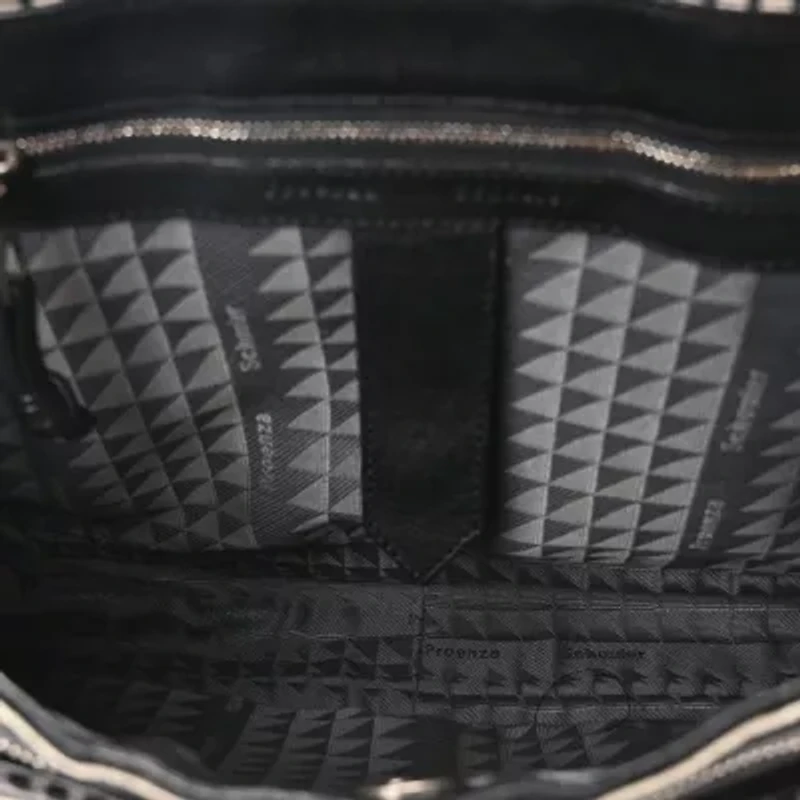 Proenza Schouler Mixed Woven Medium PS1 Satchel Black White Red -FINAL SALE NO RETURNS