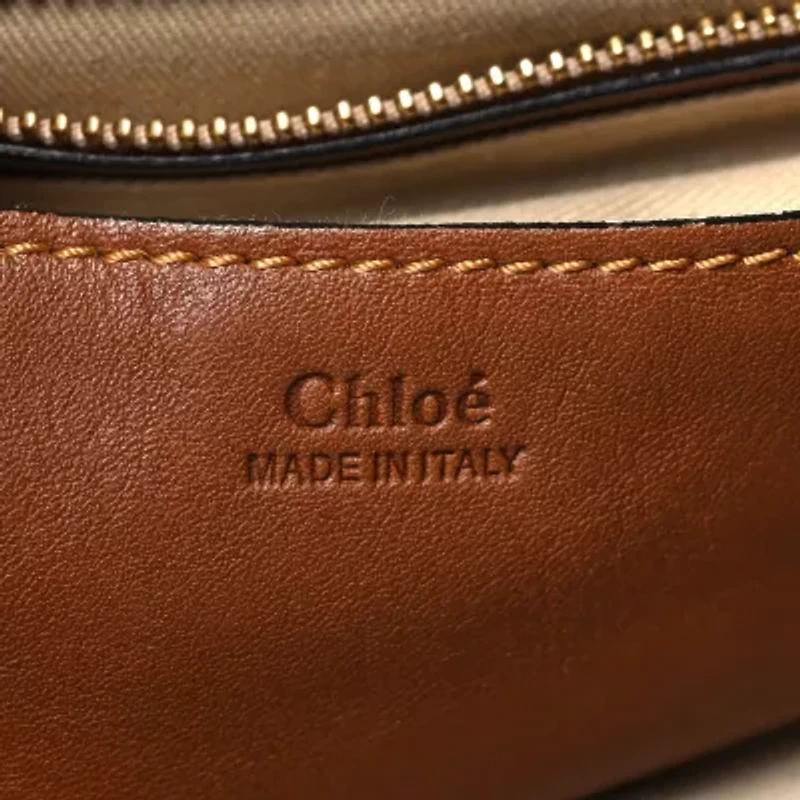 Chloe Grained Lambskin Calfskin Small Lexa Shoulder Bag Black -FINAL SALE NO RETURNS