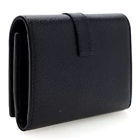 Saint Laurent Grain de Poudre Monogram Slim Key Case Black -FINAL SALE NO RETURNS
