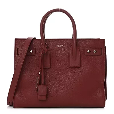 Saint Laurent Sac de Jour Grained Calfskin Small Green -FINAL SALE NO RETURNS