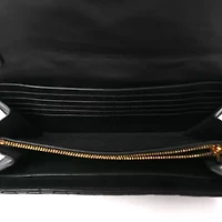 Versace Lambskin Quilted Medusa Wallet on Chain Crossbody Black Gold -FINAL SALE NO RETURNS