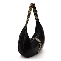 Versace Nylon Greca Buckle Hobo Black -FINAL SALE NO RETURNS