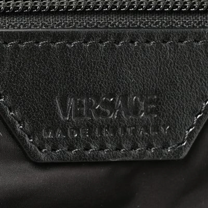 Versace Nylon Greca Buckle Hobo Black -FINAL SALE NO RETURNS