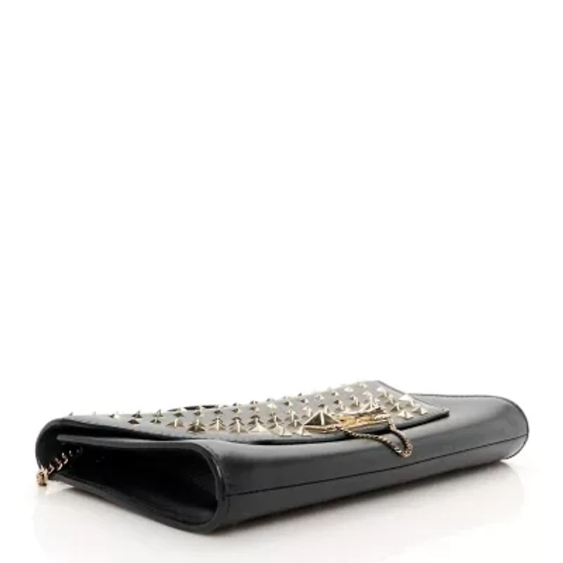 Valentino Calfskin Flap Wallet On Chain Black -FINAL SALE NO RETURNS
