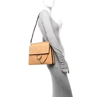 Chloe Suede Calfskin Medium Faye Shoulder Bag Misty Beige -FINAL SALE NO RETURNS