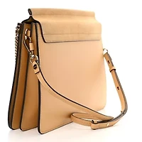 Chloe Suede Calfskin Medium Faye Shoulder Bag Misty Beige -FINAL SALE NO RETURNS