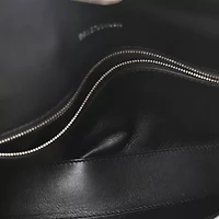 Balenciaga Metallic Calfskin Downtown Chain Shoulder Bag XS Silver -FINAL SALE NO RETURNS