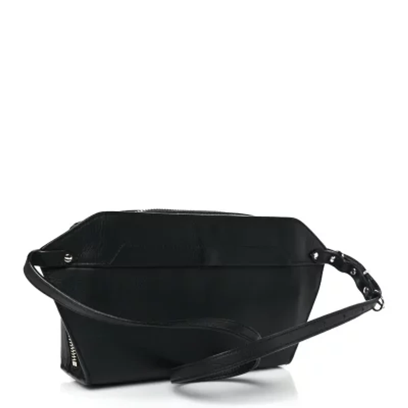 Balenciaga Calfskin Papier Waist Belt Bag Black -FINAL SALE NO RETURNS