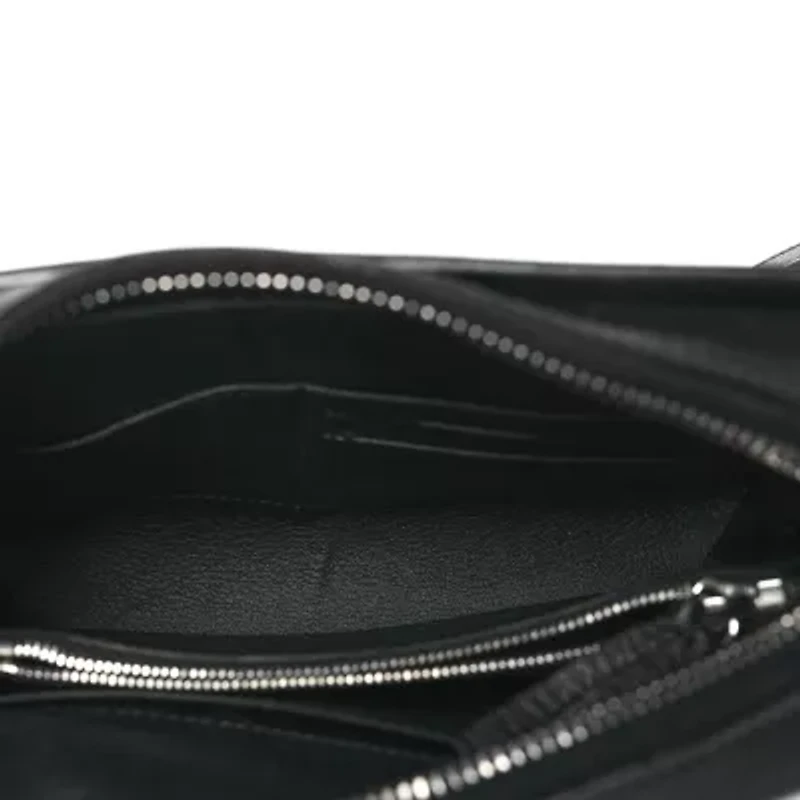 Balenciaga Calfskin Papier Waist Belt Bag Black -FINAL SALE NO RETURNS
