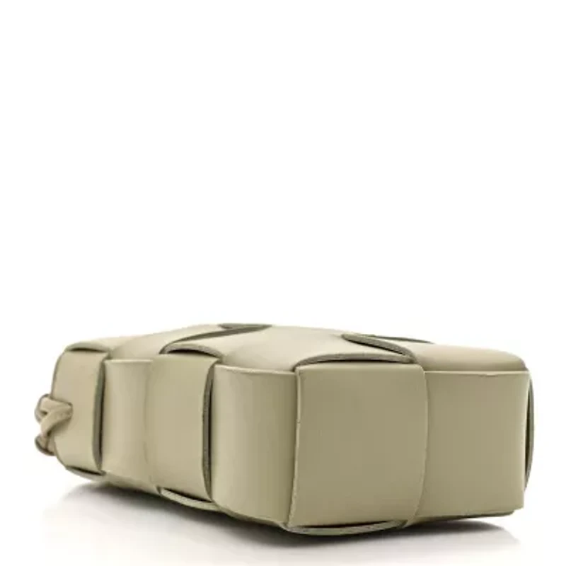 Bottega Veneta Nappa Maxi Intrecciato Cassette Phone Pouch Travertine -FINAL SALE NO RETURNS