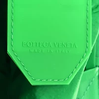 Bottega Veneta Paper Calfskin Maxi Intreccio Small Cassette Crossbody Bag Grass -FINAL SALE NO RETURNS