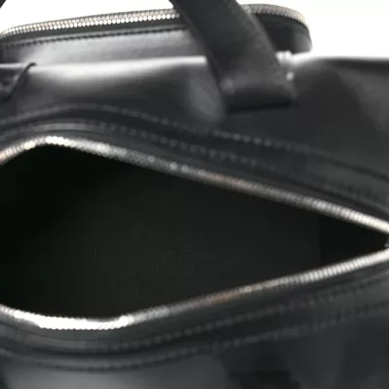 Versace Calfskin Cargo Boston Bag Black -FINAL SALE NO RETURNS