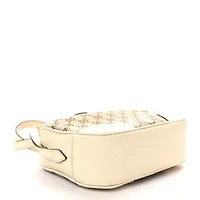 Gucci Monogram Dollar Calfskin Mini Bree Messenger Bag Beige Ebony Avoire -FINAL SALE NO RETURNS