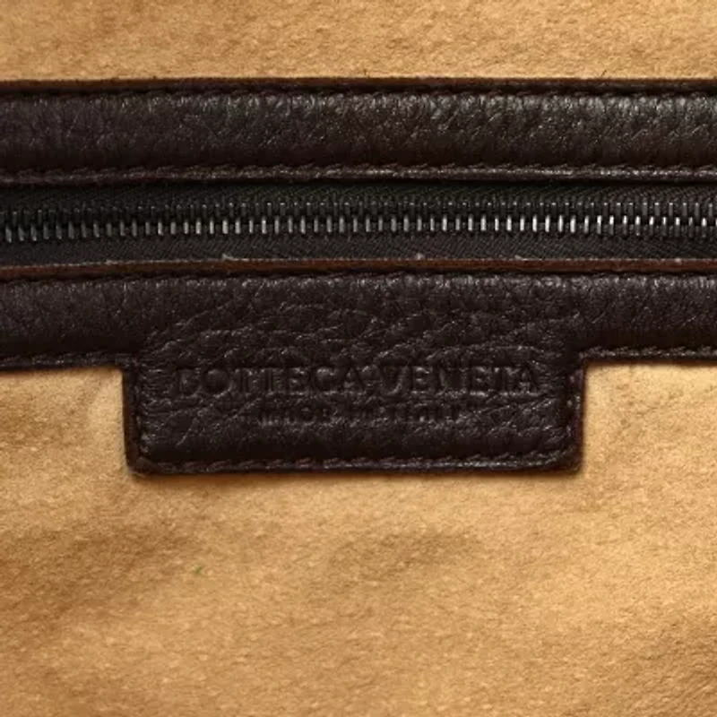 Bottega Veneta Cervo Deerskin Intrecciato Braided Hobo Ebano -FINAL SALE NO RETURNS