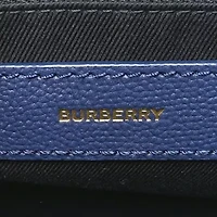 Burberry Derby Calfskin House Check Baby Banner Tote Black -FINAL SALE NO RETURNS
