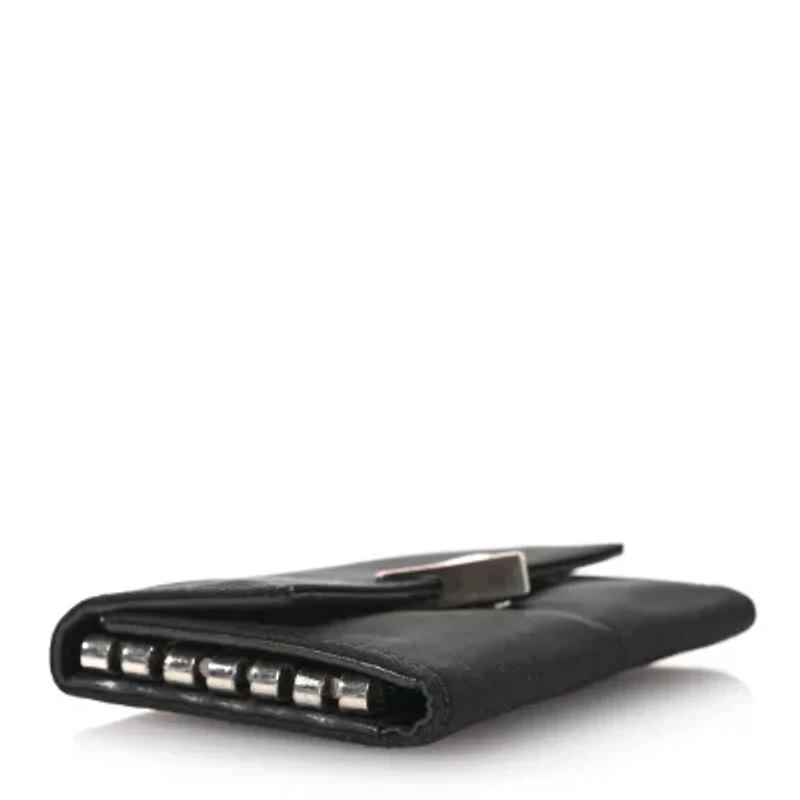 Prada Tessuto Nylon Saffiano 4 Key Holder Black -FINAL SALE NO RETURNS