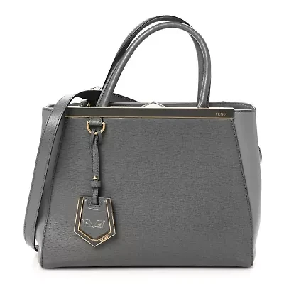 Fendi Vitello Elite Petite 2Jours Tote Black -FINAL SALE NO RETURNS