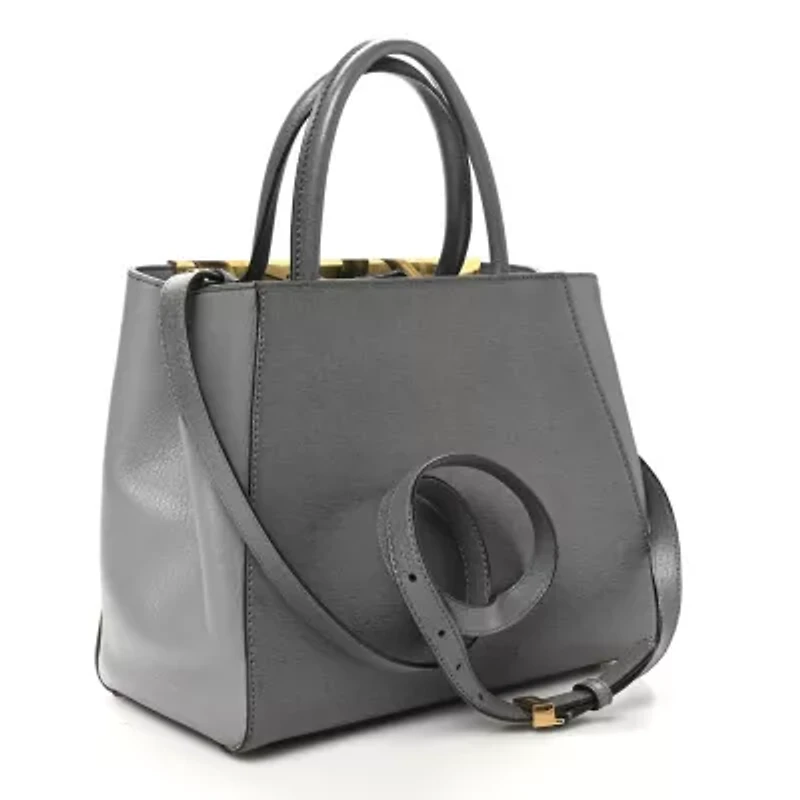 Fendi Vitello Elite Petite 2Jours Tote Black -FINAL SALE NO RETURNS