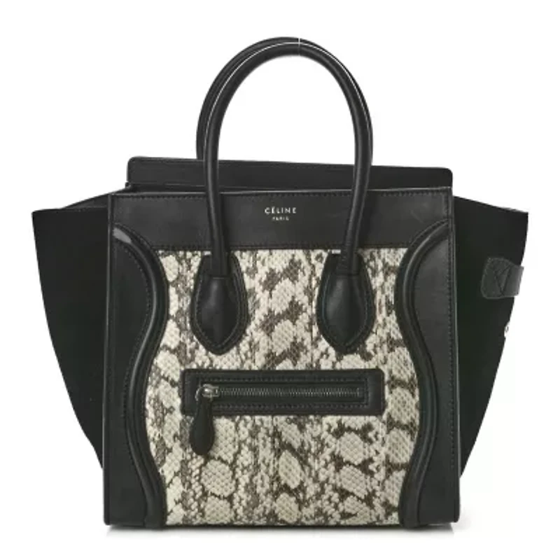 Celine Soft Calfskin My Lockme Chain Pochette Black -FINAL SALE NO RETURNS