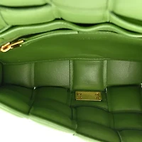 Bottega Veneta Nappa Maxi Intreccio Small Padded Cassette Crossbody Bag Avocado -FINAL SALE NO RETURNS