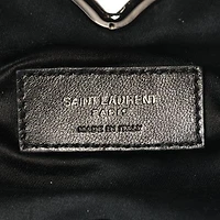 Saint Laurent Satin Mesh Studded Mini Heart Bag Dark Rutenio -FINAL SALE NO RETURNS