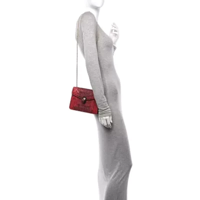 Bvlgari Karung Serpenti Forever Crossbody Pink -FINAL SALE NO RETURNS