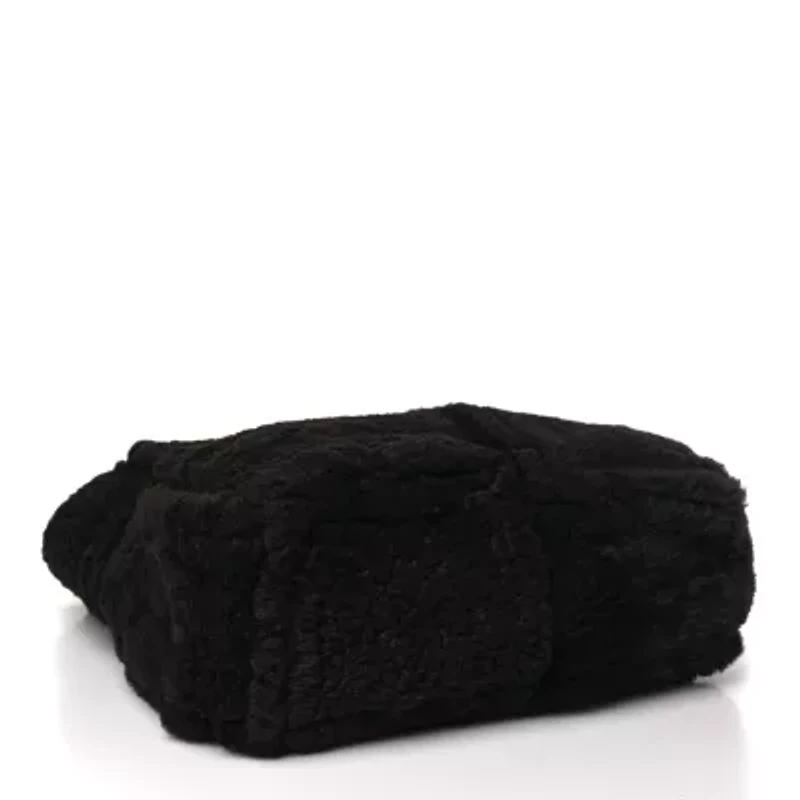 Bottega Veneta Shearling Intrecciato The Chain Tote Fondant -FINAL SALE NO RETURNS