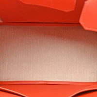 Hermes Veau Doblis Swift Grizzly Birkin 30 Chamois Capucine -FINAL SALE NO RETURNS