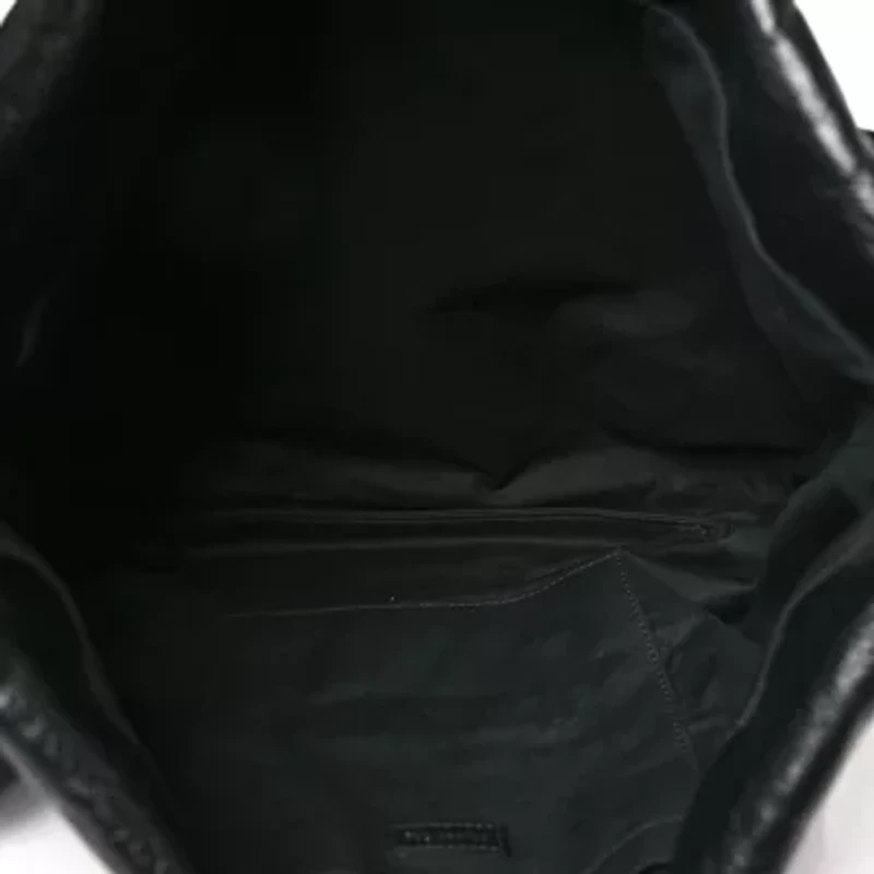 Balenciaga Arena Calfskin Monaco Small East West Hobo Bag Black -FINAL SALE NO RETURNS