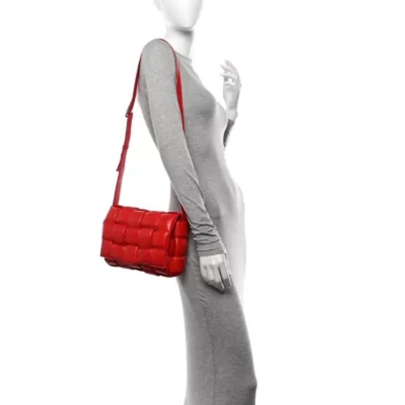 Bottega Veneta Nappa Maxi Intreccio Padded Cassette Crossbody Bag Almond -FINAL SALE NO RETURNS