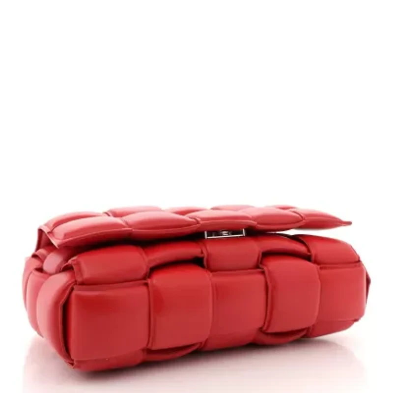 Bottega Veneta Nappa Maxi Intreccio Padded Cassette Crossbody Bag Almond -FINAL SALE NO RETURNS
