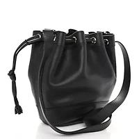 Hermes Evergrain Market Drawstring Bag 28 Black -FINAL SALE NO RETURNS