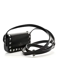 Valentino Garavani Nappa Micro Rockstud23 Spike Shoulder Bag Black -FINAL SALE NO RETURNS