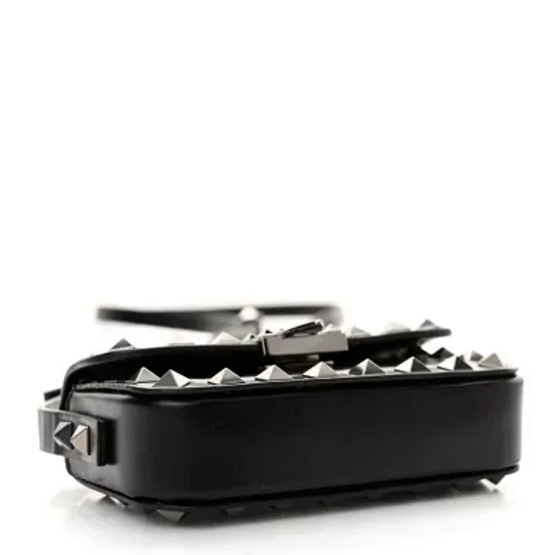 Valentino Garavani Nappa Micro Rockstud23 Spike Shoulder Bag Black -FINAL SALE NO RETURNS