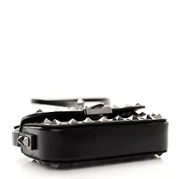 Valentino Garavani Nappa Micro Rockstud23 Spike Shoulder Bag Black -FINAL SALE NO RETURNS