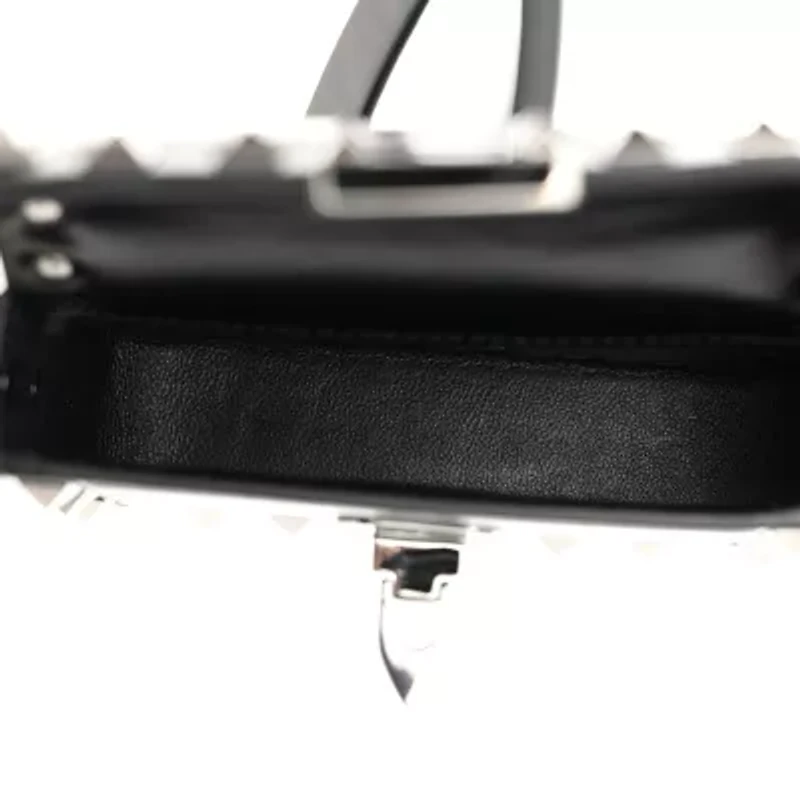 Valentino Garavani Nappa Micro Rockstud23 Spike Shoulder Bag Black -FINAL SALE NO RETURNS