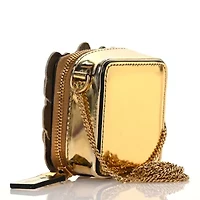 Valentino Garavani Metallic Nappa Atelier 03 Rose Edition Mini Chain Crossbody Antique Brass -FINAL SALE NO RETURNS
