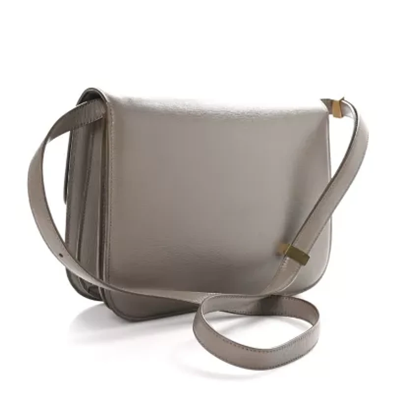 Celine Liege Calfskin Medium Classic Box Flap Bag Souris -FINAL SALE NO RETURNS