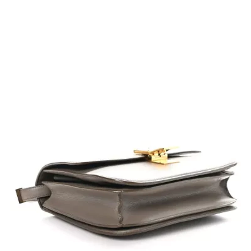 Celine Liege Calfskin Medium Classic Box Flap Bag Souris -FINAL SALE NO RETURNS